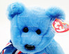 Ty Beanie Buddy America the Bear Blue Plush Toy 2002