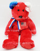 Ty Beanie Buddy America the Bear Red Plush Toy 2002 With Tag NEW