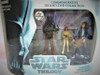 Star Wars Commemorative Trilogy TESB Action Figure Set Chewbacca Han and Leia