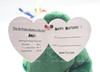 Ty Beanie Baby Birthday Bear May Plush with Party Hat New with Tags