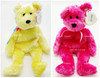 Ty Beanie Baby Lot of 6 Sherbet the Bear Plush Six Different Colors New W/ Tags