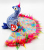 Ty Beanie Baby Flashy the Peacock Plush 2000 New With Tags
