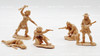 CONTÉ Collectibles Lot of 5 Native American Figures Unpainted Tan Plastic
