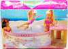 Barbie Splash 'N Color Crystal Clear Pool Playset Mattel 1996 No 67558 USED