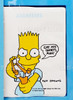 The Simpsons Bart Simpson Address Book Pencils and Diary with Lock 1990 NRFP