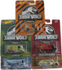 Hot Wheels Jurassic World 2022 Premium Pop Culture Complete 5 Car Diecast Set
