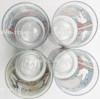 Dr Pepper King of Beverages Vintage Lot of 4 Glasses 6 Cherubs Kiss 1990