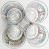 Dr Pepper King of Beverages Vintage Lot of 4 Glasses 6" Cherub's Kiss 1990