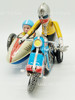 Clockwork Motorcycle with Sidecar Wind Up Tin Toy by Clockwork MS 709 Collectable Item