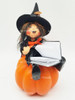 Annalee Mobilitee Dolls 6 Witch Kid On Pumpkin Doll No 201007