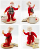Annalee Lot of 4 Christmas Wired Dolls Santa, Mrs. Claus, Snowman
