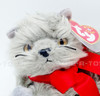 Ty Beanie Baby Beani the Gray Longhaired 7" Cat Plush 2000 New With Tags