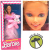 Barbie Dreamtime Doll With Her Cuddly Bear B.B. Mattel 1984 No. 9180
