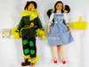The Wizard of Oz Lot of 7 Emerald City Playset and 6 Dolls MEGO 1974 USED
