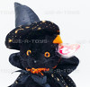 TY Beanie Babies Fraidy Black Halloween Cat 6" Plush With Cape and Hat 2001 NEW