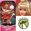 University Barbie Nebraska Cornhuskers Cheerleader Doll 1996 Mattel 17193