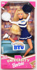 University Barbie Brigham Young University Cheerleader Doll 1996 Mattel 19152