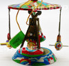Schylling Carousel Tin Toy Ornament With Box Airplanes Ride 1995 USED
