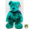 Ty Beanie Buddy Teddy Old-Face Teal Bear Plush Toy 2000 With Tag NEW