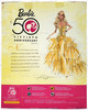 Barbie 50th Anniversary Glamour Blonde Doll Gold Dress 2008 Mattel N4981