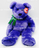Ty Beanie Buddy Purple Employee Bear 14" Plush Toy W/ Tag 2000 NEW