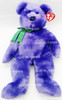 Ty Beanie Buddy Purple Employee Bear 14" Plush Toy W/ Tag 2000 NEW