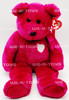 Ty Beanie Buddy Valentina the Red Bear 14" Plush 2001 NEW