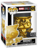 Funko Pop Marvel Studios 420 Rocket Gold Chrome FYE Exclusive BobbleHead Figure