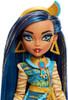 Monster High Doll, Cleo De Nile with Accessories and Pet Dog, Posable Fashion Doll with Blue Streaked Hair