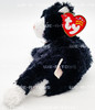 Ty Beanie Baby Booties the Black & White Cat 8" Plush Toy W/ Tag 2002 NEW