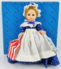 Madame Alexander 8" Betsy Ross Doll #431 Blue Dress 1984 with Flag Tag NIB