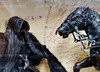 The Lord of the Rings Ringwraith and Horse Action Figure 2002 Toy Biz 81183 NEW