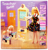 Barbie Teacher Doll Set Blonde Hair Girl Black Hair Boy 1995 Mattel 13914