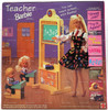 Barbie Teacher Doll Set Blonde Hair Girl Black Hair Boy 1995 Mattel 13914