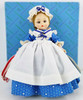 Madame Alexander 8" Vintage Betsy Ross Doll #731 Bent Knee 1967-72 with Flag Tag