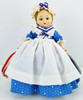 Madame Alexander 8" Vintage Betsy Ross Doll #731 Bent Knee 1967-72 with Flag Tag