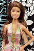 Barbie Fashionistas Teresa Doll Floral Top Denim Skirt 2014 Mattel CFG14
