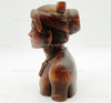 Hand Carved African Tribal Bust of a Man & Woman Vintage 1960s