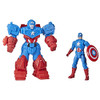 Avengers Marvel Mech Strike 8-inch Super Hero Ultimate Mech Suit Captain America