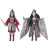 Disney Mulan and Xianniang Dolls with Helmet, Armor, and Sword,