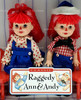 Raggedy Ann & Andy Tommy & Kelly Barbie Dolls 1999 Mattel 24639