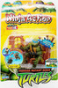 TMNT Ninja Action Leonardo Figure with Break Away Wall 2004 Playmates NRFP
