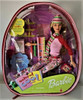 Barbie School Cool Doll with Plastic Backpack Carry Tote 2000 Mattel 29183
