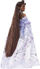 Barbie Extra Fancy Doll in Teddy-Print Gown with Sheer Train, Teddy Bear Pet