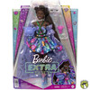 Barbie Extra Fancy Doll in Teddy-Print Gown with Sheer Train, Teddy Bear Pet