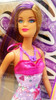 Hairtastic Purple Dress Blonde Hair Barbie Doll 2012 Mattel #X7885 NEW