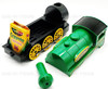 Crayola 1903 Color Line Green Train W/ Crayons & Crayon Sharpener Hallmark 1999