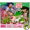 Li'l Zoo Pals Set with Barbie Kelly & Stacie Dolls 1998 Mattel 19625