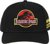 Jurassic Park Embroidered Snapback Black Precurve Hat by Bioworld