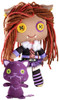 Monster High Friends Plush Clawdeen Wolf and Crescent 2009 Mattel No. T1401 NEW